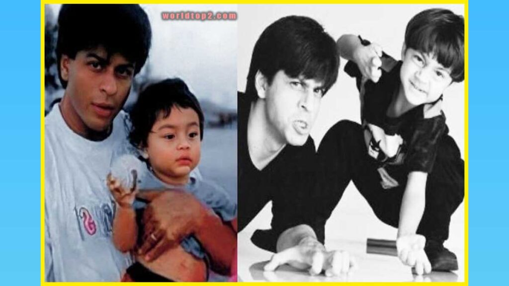aryan khan and his younger brother with his dad