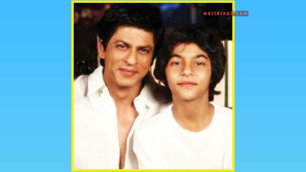 aryan khan younger age photo with his father
